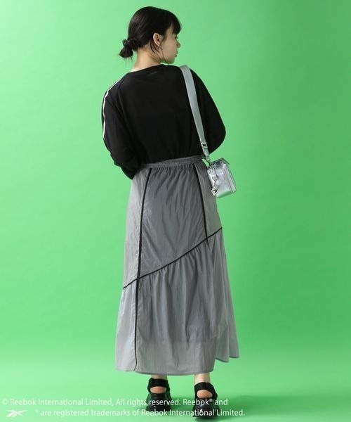 JEANASIS（ジーナシス）の「【Reebok別注】キリカエハイショクスカート