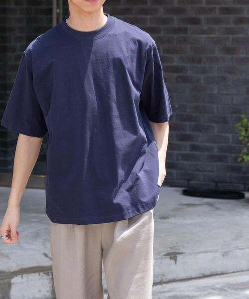 FORK&SPOON（フォークアンドスプーン）の「FORK&SPOON　4WAYストレッチTシャツ（Tシャツ/カットソー・メンズ・ネイビー/グリーン系その他/アイボリー・4/5）」の2枚目の写真