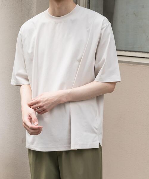 FORK&SPOON（フォークアンドスプーン）の「FORK&SPOON　4WAYストレッチTシャツ（Tシャツ/カットソー・メンズ・ネイビー/グリーン系その他/アイボリー・4/5）」の3枚目の写真
