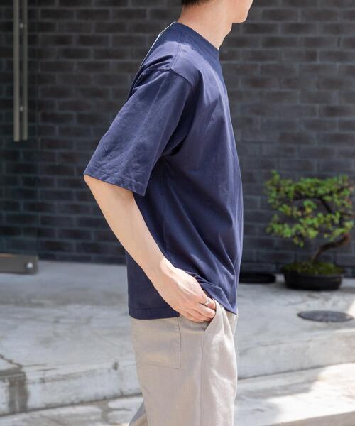 FORK&SPOON（フォークアンドスプーン）の「FORK&SPOON　4WAYストレッチTシャツ（Tシャツ/カットソー・メンズ・ネイビー/グリーン系その他/アイボリー・4/5）」の7枚目の写真