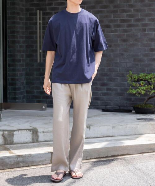 FORK&SPOON（フォークアンドスプーン）の「FORK&SPOON　4WAYストレッチTシャツ（Tシャツ/カットソー・メンズ・ネイビー/グリーン系その他/アイボリー・4/5）」の8枚目の写真