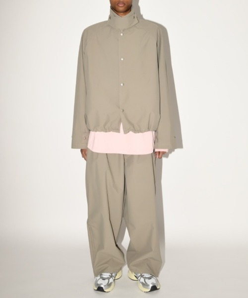 SUPERTHANKS（スーパーサンクス）の「【撥水生地使用】ステンカラーショートコート/Soutien collar short coat(ユニセックス)（ステンカラーコート・メンズ・ブラック/カーキ系/キャメル・S/L/M）」の10枚目の写真