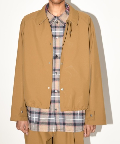 SUPERTHANKS（スーパーサンクス）の「【撥水生地使用】ステンカラーショートコート/Soutien collar short coat(ユニセックス)（ステンカラーコート・メンズ・ブラック/カーキ系/キャメル・S/L/M）」の17枚目の写真