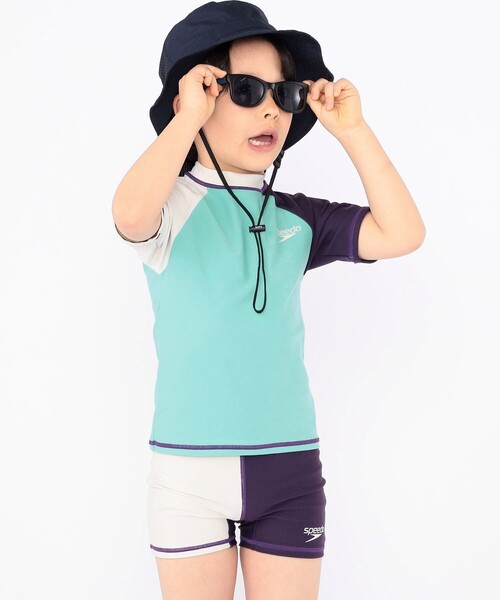 Speedo(スピード)の「Speedo:90~120cm / KIDS Unisex Separates(水着・キッズ・ダークオリーブ/ライトブラウン/ブルー系その他・90/110/120/100)」の3枚目の写真