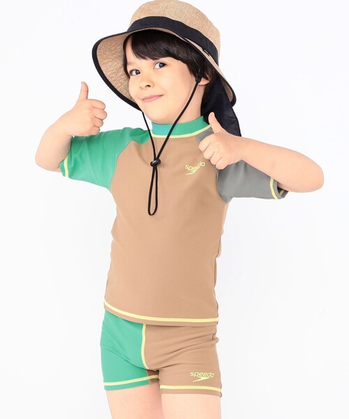 Speedo(スピード)の「Speedo:90~120cm / KIDS Unisex Separates(水着・キッズ・ダークオリーブ/ライトブラウン/ブルー系その他・90/110/120/100)」の4枚目の写真