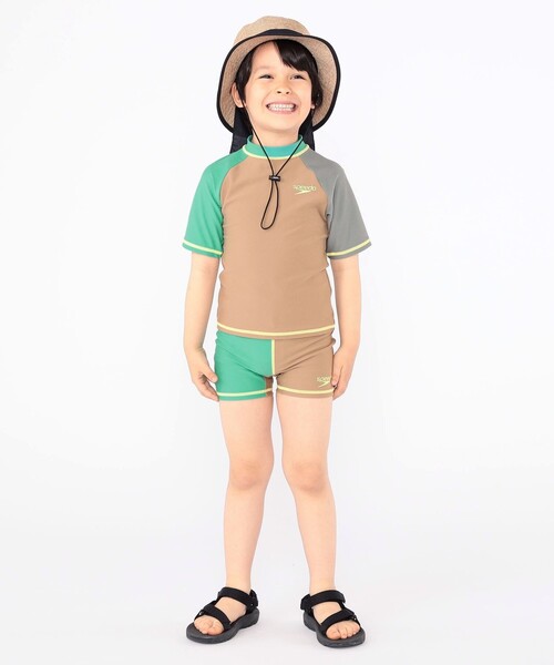Speedo(スピード)の「Speedo:90~120cm / KIDS Unisex Separates(水着・キッズ・ダークオリーブ/ライトブラウン/ブルー系その他・90/110/120/100)」の8枚目の写真