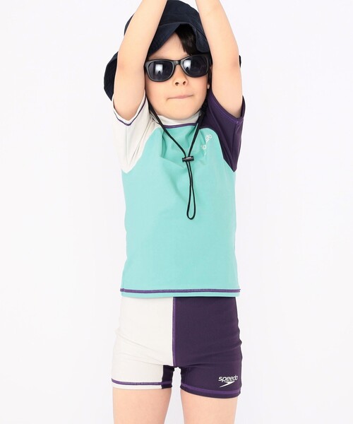 Speedo(スピード)の「Speedo:90~120cm / KIDS Unisex Separates(水着・キッズ・ダークオリーブ/ライトブラウン/ブルー系その他・90/110/120/100)」の21枚目の写真