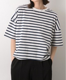 ポケット付き ボーダーTシャツ