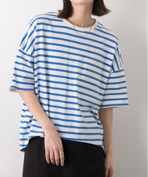 ポケット付き ボーダーTシャツ