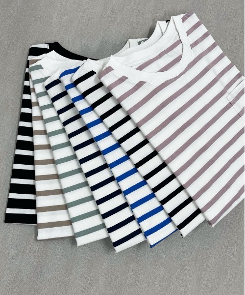 関税送料込★完売間近ラスト★N21★ロゴボーダーTシャツ coen tシャツ 「WEB限定」USAコットンレトロボーダーTシャツ