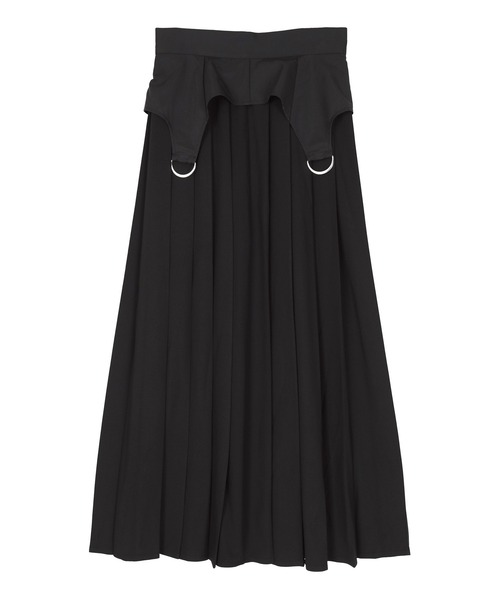 miette（ミエット）の「ガーターデザインプリーツスカート（スカート・レディース・チャコール/ブラック・FREE）」の12枚目の写真