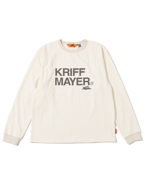 KRIFF MAYER（クリフメイヤー）の「もちのびロゴプリントロンT（Tシャツ/カットソー・メンズ・ブラック/カーキ/ナチュラル/グレー/ブラウン/カラフル・MEDIUM/LARGE/X-LARGE）」の2枚目の写真
