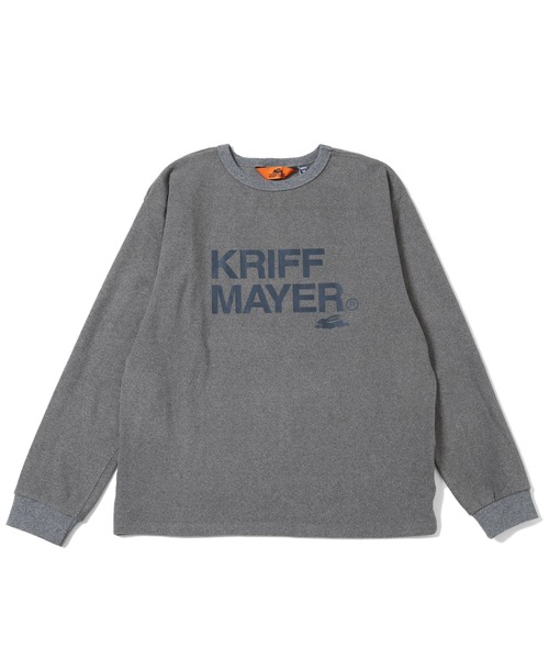 KRIFF MAYER（クリフメイヤー）の「もちのびロゴプリントロンT（Tシャツ/カットソー・メンズ・ブラック/カーキ/ナチュラル/グレー/ブラウン/カラフル・MEDIUM/LARGE/X-LARGE）」の4枚目の写真