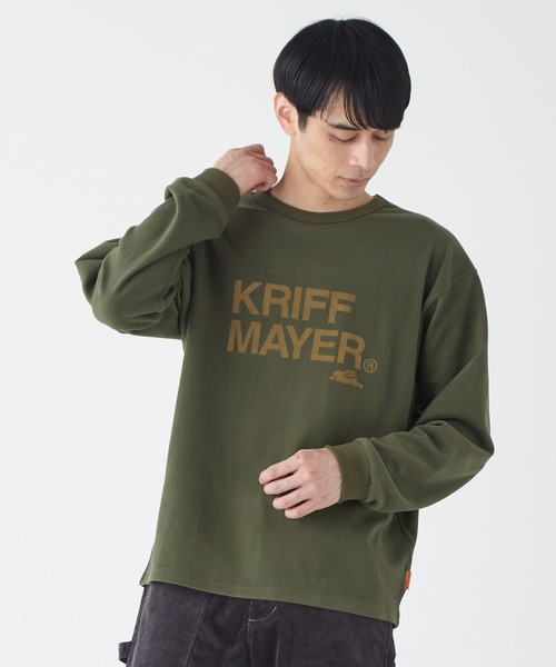 KRIFF MAYER（クリフメイヤー）の「もちのびロゴプリントロンT（Tシャツ/カットソー・メンズ・ブラック/カーキ/ナチュラル/グレー/ブラウン/カラフル・MEDIUM/LARGE/X-LARGE）」の5枚目の写真
