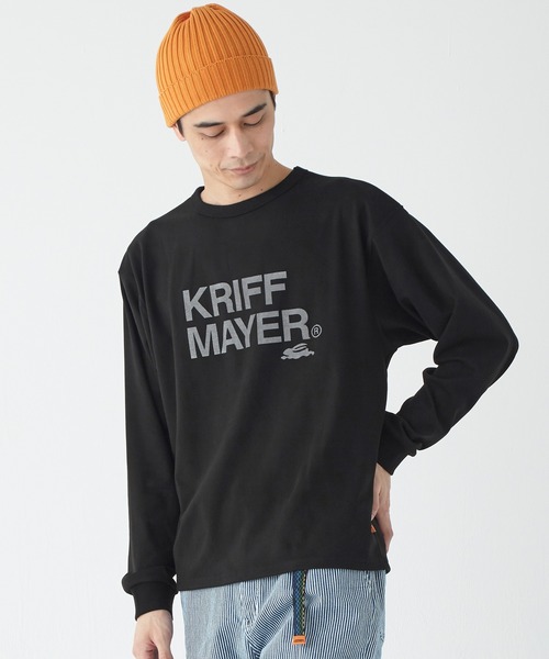 KRIFF MAYER（クリフメイヤー）の「もちのびロゴプリントロンT（Tシャツ/カットソー・メンズ・ブラック/カーキ/ナチュラル/グレー/ブラウン/カラフル・MEDIUM/LARGE/X-LARGE）」の3枚目の写真