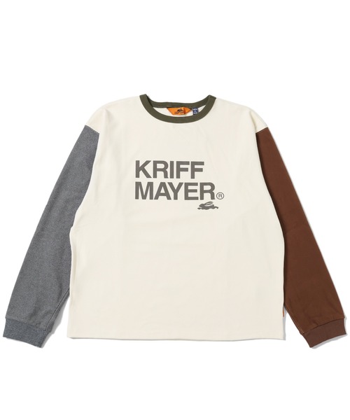 KRIFF MAYER（クリフメイヤー）の「もちのびロゴプリントロンT（Tシャツ/カットソー・メンズ・ブラック/カーキ/ナチュラル/グレー/ブラウン/カラフル・MEDIUM/LARGE/X-LARGE）」の9枚目の写真