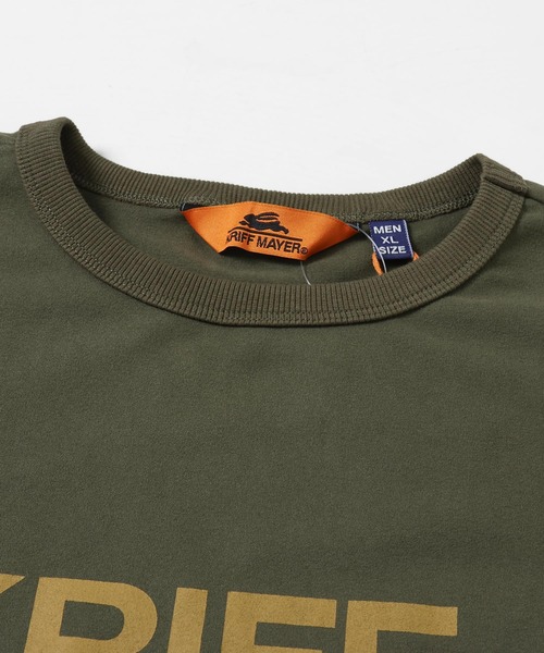 KRIFF MAYER（クリフメイヤー）の「もちのびロゴプリントロンT（Tシャツ/カットソー・メンズ・ブラック/カーキ/ナチュラル/グレー/ブラウン/カラフル・MEDIUM/LARGE/X-LARGE）」の16枚目の写真