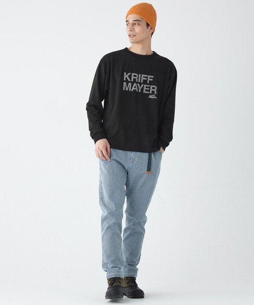 KRIFF MAYER（クリフメイヤー）の「もちのびロゴプリントロンT（Tシャツ/カットソー・メンズ・ブラック/カーキ/ナチュラル/グレー/ブラウン/カラフル・MEDIUM/LARGE/X-LARGE）」の19枚目の写真