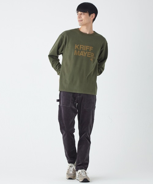 KRIFF MAYER（クリフメイヤー）の「もちのびロゴプリントロンT（Tシャツ/カットソー・メンズ・ブラック/カーキ/ナチュラル/グレー/ブラウン/カラフル・MEDIUM/LARGE/X-LARGE）」の20枚目の写真