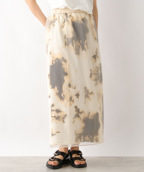 LEPSIM（レプシィム）の「柄レイヤードスカート　120850（スカート・レディース・ブラック/アイボリー・FREE）」の3枚目の写真