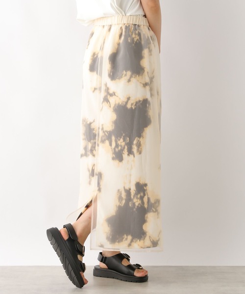 LEPSIM（レプシィム）の「柄レイヤードスカート　120850（スカート・レディース・ブラック/アイボリー・FREE）」の4枚目の写真