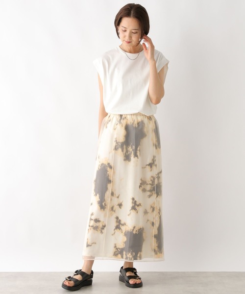 LEPSIM（レプシィム）の「柄レイヤードスカート　120850（スカート・レディース・ブラック/アイボリー・FREE）」の7枚目の写真