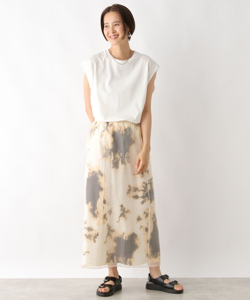 LEPSIM（レプシィム）の「柄レイヤードスカート　120850（スカート・レディース・ブラック/アイボリー・FREE）」の8枚目の写真