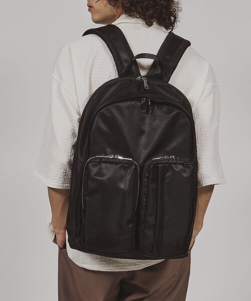 tk.TAKEO KIKUCHI（ティーケータケオキクチ）の「マルチポケットバックパック（バックパック/リュック・メンズ・ブラック系/ブラック系1/ブラック・00）」の2枚目の写真