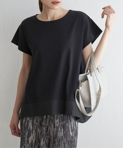 ikka（イッカ）の「【親子コーデ】Aライン裾切り替えカットソー（Tシャツ/カットソー・レディース・オレンジ/ブラック/ベージュ/その他1・S/L/M）」の10枚目の写真