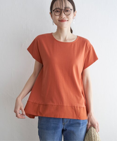 ikka（イッカ）の「【親子コーデ】Aライン裾切り替えカットソー（Tシャツ/カットソー・レディース・オレンジ/ブラック/ベージュ/その他1・S/L/M）」の15枚目の写真