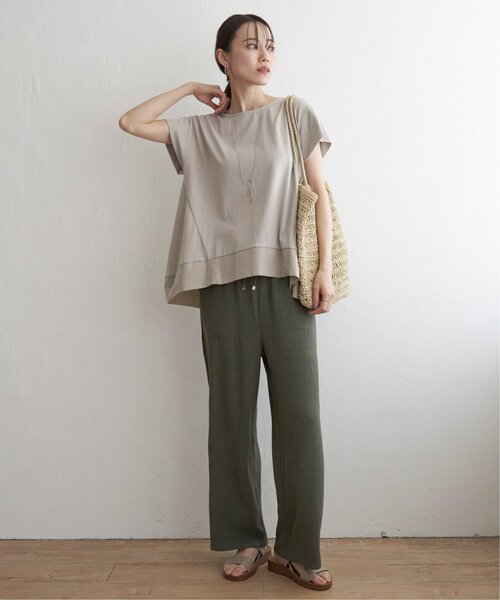 ikka（イッカ）の「【親子コーデ】Aライン裾切り替えカットソー（Tシャツ/カットソー・レディース・オレンジ/ブラック/ベージュ/その他1・S/L/M）」の19枚目の写真