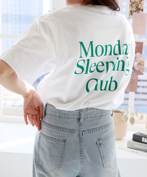 LAFFMO（ラフモ）の「バックプリントロゴTシャツ（Tシャツ/カットソー・レディース・ホワイト・F）」の3枚目の写真