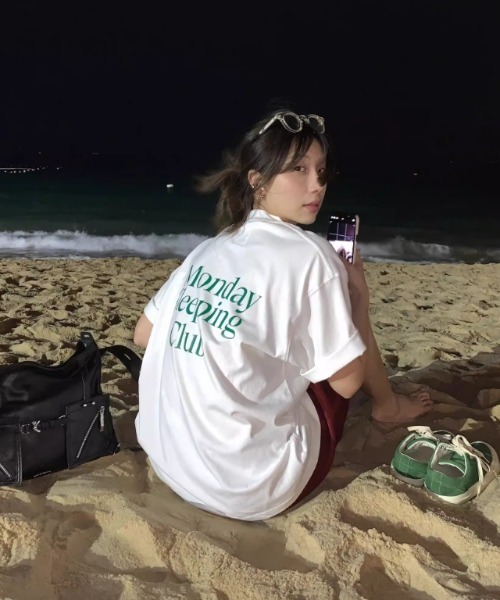 LAFFMO（ラフモ）の「バックプリントロゴTシャツ（Tシャツ/カットソー・レディース・ホワイト・F）」の9枚目の写真