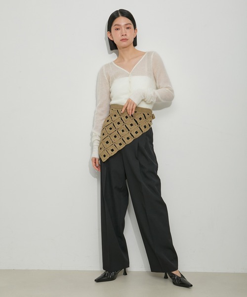 ADAM ET ROPE'（アダムエロペ）の「【洗える】クロシェベルト（ベルト・レディース・ベージュ/キナリ・FREE）」の6枚目の写真