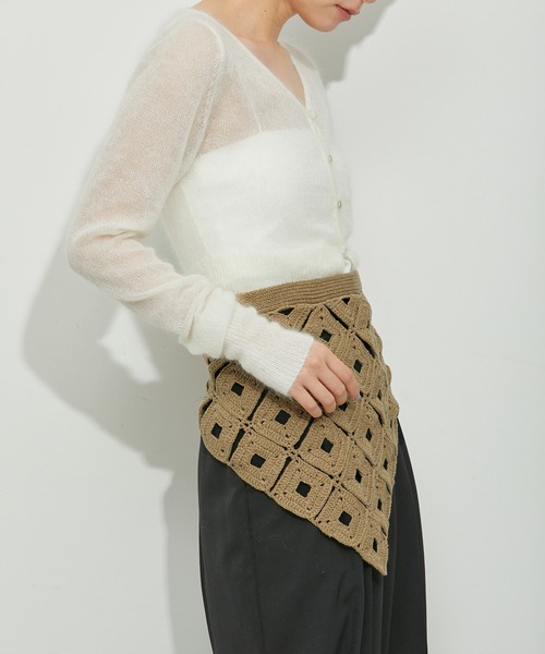 ADAM ET ROPE'（アダムエロペ）の「【洗える】クロシェベルト（ベルト・レディース・ベージュ/キナリ・FREE）」の7枚目の写真