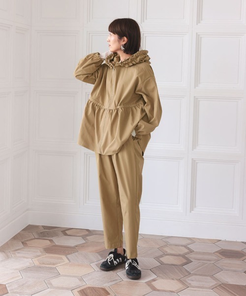 DONOBAN(ドノバン)の「撥水ハイウエストパンツ(その他パンツ・レディース・ブラック/ベージュ・ONE)」の5枚目の写真