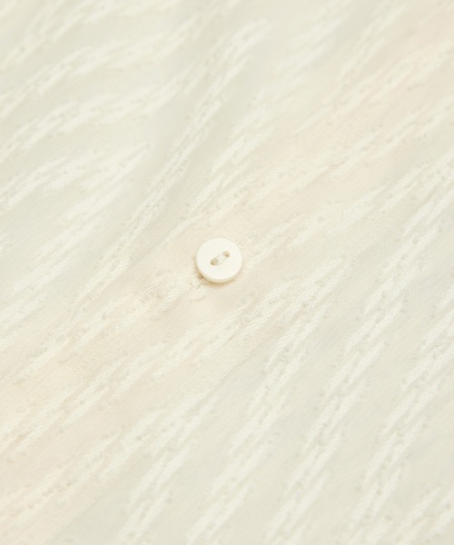 セール】羽織りも前後2WAYシアー柄リボンブラウス（シャツ/ブラウス