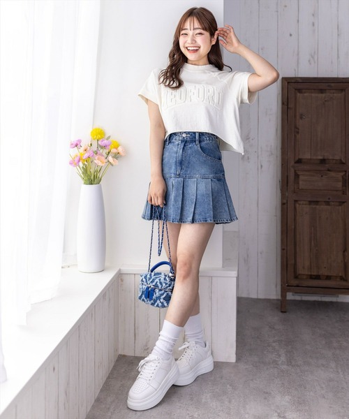 clear（クリア）の「ピグメント加工エンボスカットソートップス［着回し力抜群 大人 カジュアル］≪再入荷≫（Tシャツ/カットソー・レディース・アイボリー/グリーン/イエロー/グレー・F）」の18枚目の写真