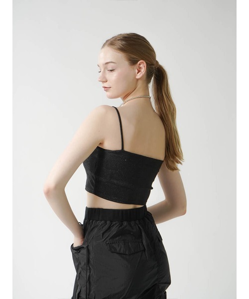 :ETHROF(イーサオブ)の「GLITTER TUBE TOP(その他トップス・レディース・ブラック/ブルー/オフホワイト・MEDIUM)」の5枚目の写真