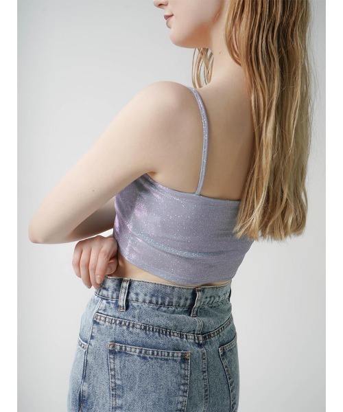 :ETHROF(イーサオブ)の「GLITTER TUBE TOP(その他トップス・レディース・ブラック/ブルー/オフホワイト・MEDIUM)」の14枚目の写真