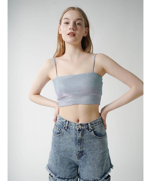 :ETHROF(イーサオブ)の「GLITTER TUBE TOP(その他トップス・レディース・ブラック/ブルー/オフホワイト・MEDIUM)」の16枚目の写真