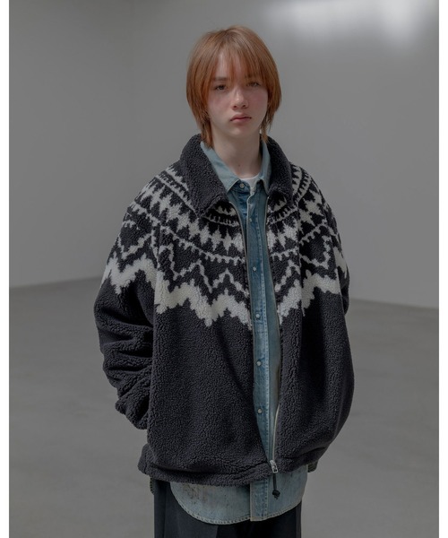uniform experiment(ユニフォームエクスペリメント)の「SHERPA BLOUSON(ブルゾン・メンズ・ブラック/ホワイト・1/2/3/4/5)」の5枚目の写真