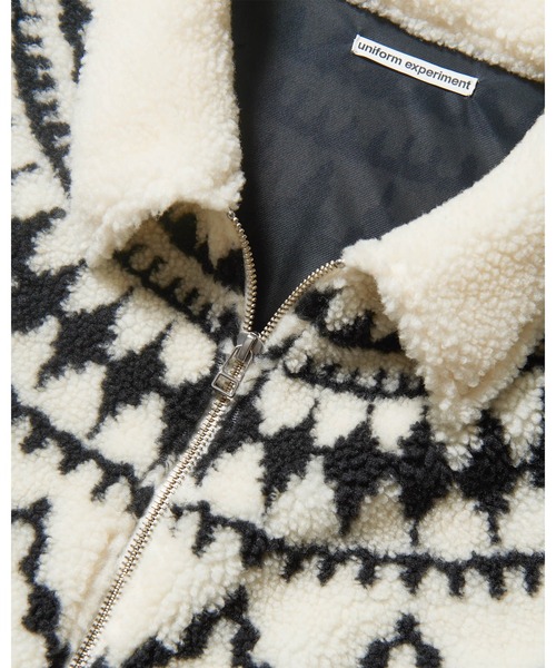 uniform experiment(ユニフォームエクスペリメント)の「SHERPA BLOUSON(ブルゾン・メンズ・ブラック/ホワイト・1/2/3/4/5)」の7枚目の写真