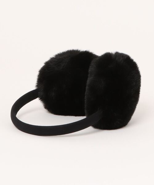 OVERRIDE（オーバーライド）の「OVERRIDE  SUEDE FAKEFUR EARMUFF SGP / オーバーライド（イヤーマフ・レディース・ホワイト/ライトブルー/ブラック/ベージュ・57~59cm）」の5枚目の写真