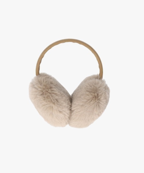 OVERRIDE（オーバーライド）の「OVERRIDE  SUEDE FAKEFUR EARMUFF SGP / オーバーライド（イヤーマフ・レディース・ホワイト/ライトブルー/ブラック/ベージュ・57~59cm）」の3枚目の写真