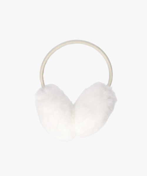 OVERRIDE（オーバーライド）の「OVERRIDE  SUEDE FAKEFUR EARMUFF SGP / オーバーライド（イヤーマフ・レディース・ホワイト/ライトブルー/ブラック/ベージュ・57~59cm）」の2枚目の写真