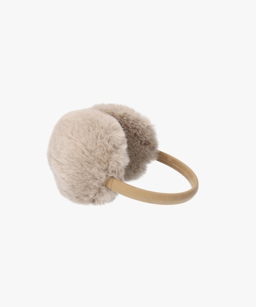 OVERRIDE（オーバーライド）の「OVERRIDE  SUEDE FAKEFUR EARMUFF SGP / オーバーライド（イヤーマフ・レディース・ホワイト/ライトブルー/ブラック/ベージュ・57~59cm）」の6枚目の写真