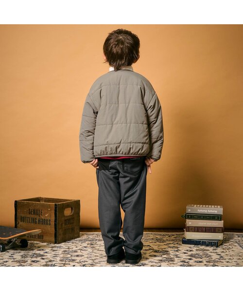 apres les cours（アプレレクール）の「【WEB限定】ボアリバーシブルアウター（ブルゾン・キッズ・ベージュ/ピンク/グレー・80/90/100/110/120/130/140）」の7枚目の写真