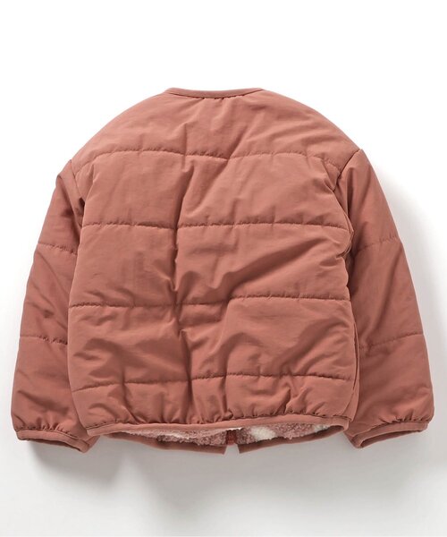 apres les cours（アプレレクール）の「【WEB限定】ボアリバーシブルアウター（ブルゾン・キッズ・ベージュ/ピンク/グレー・80/90/100/110/120/130/140）」の13枚目の写真