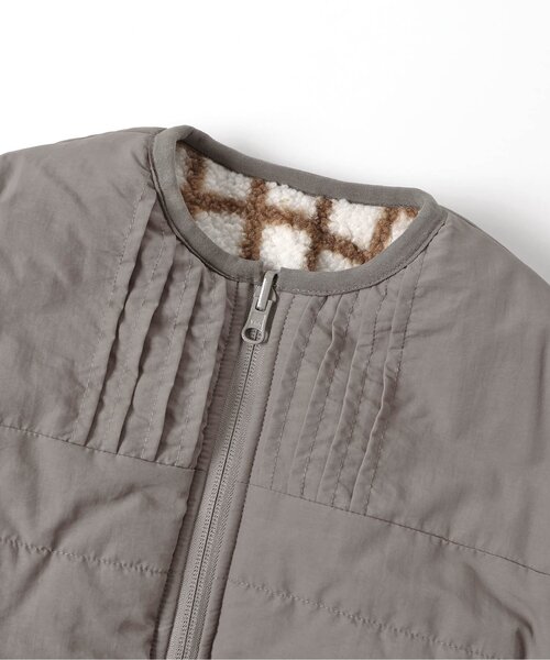 apres les cours（アプレレクール）の「【WEB限定】ボアリバーシブルアウター（ブルゾン・キッズ・ベージュ/ピンク/グレー・80/90/100/110/120/130/140）」の18枚目の写真